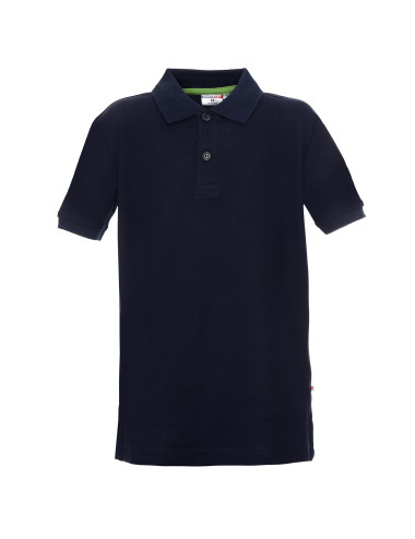 Promostars POLO Kinder KID NAVY BLUE Stickerei DTF-Druck, Siebdruck-Logo