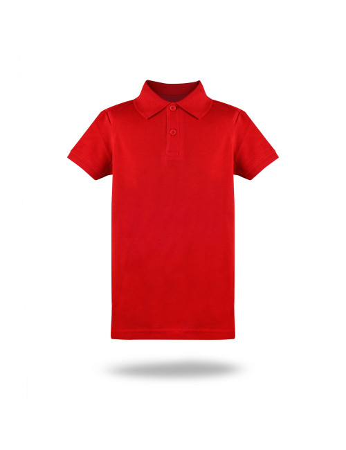 Promostars children`s POLO KID RED with your own print, logo
