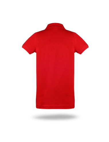 Promostars dziecięca POLO KID CZERWONY z własnym nadrukiem, logo
