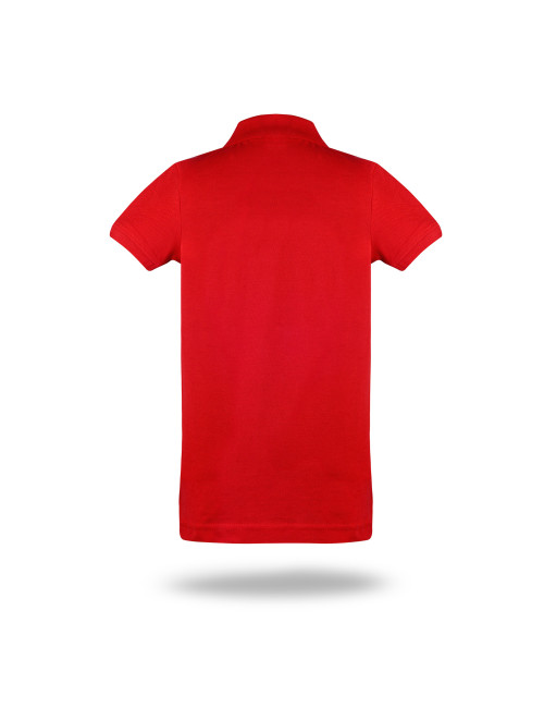 Promostars children`s POLO KID RED with your own print, logo