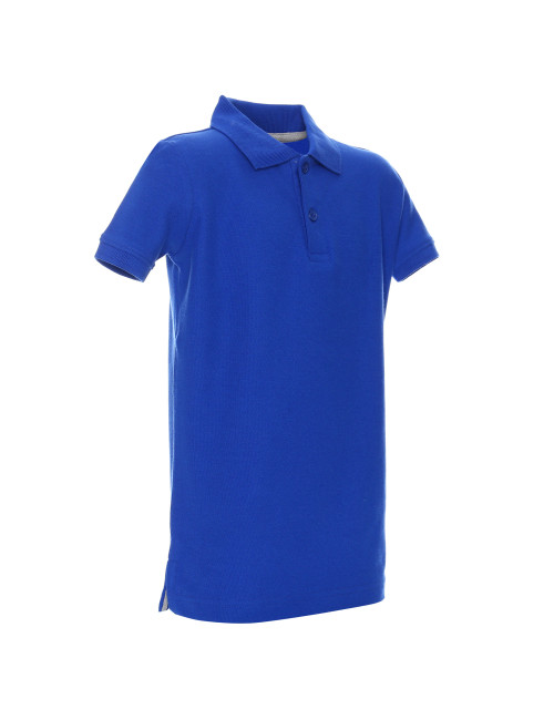 Promostars POLO Children`s KID CORNFLOWER print silkscreen logo embroidery