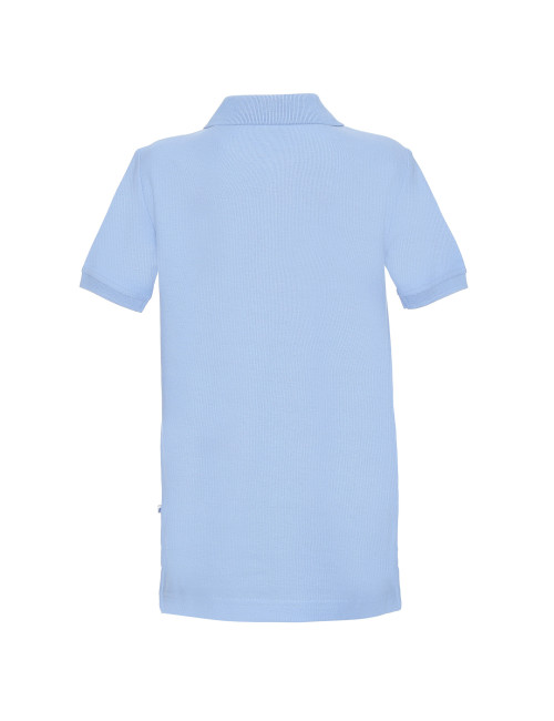 Promostars POLO Children`s KID BLUE print screen print logo DTG print