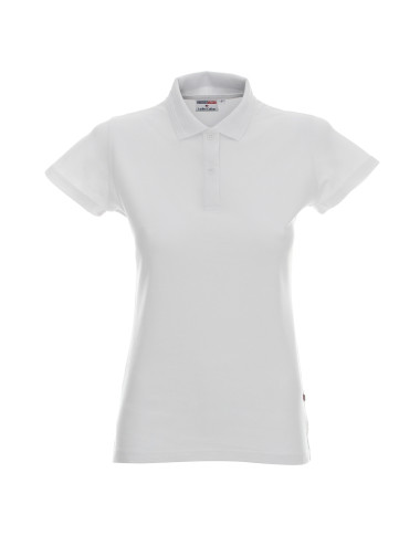 Promostars POLO Women`s LADIES` COTTON WHITE embroidery silkscreen logo print