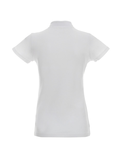 Promostars POLO Damska LADIES' COTTON BIAŁY haft sitodruk logo nadruk