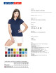 Damen-Baumwollpolo, hellmarineblau Promostars