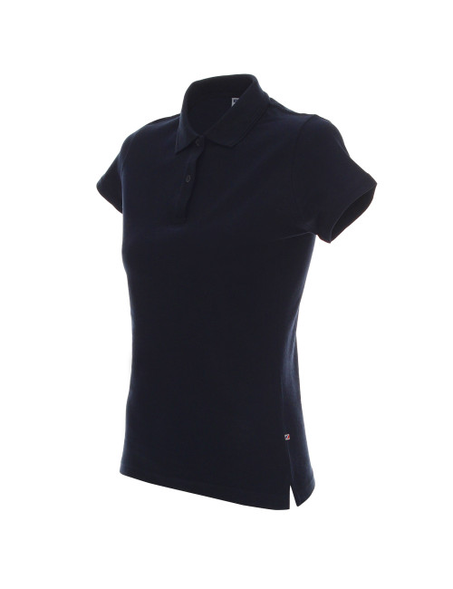 Promostars POLO Damen DAMEN BAUMWOLLE NAVYBLAU Stickerei, Siebdruck-Logo