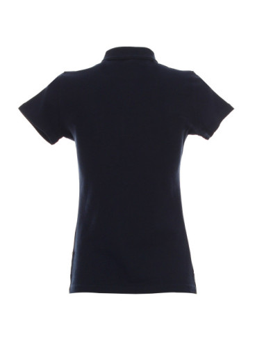 Damen-Poloshirt aus Baumwolle in Marineblau von Promostars