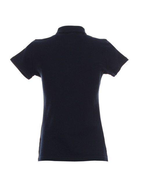 Promostars POLO Damen DAMEN BAUMWOLLE NAVYBLAU Stickerei, Siebdruck-Logo