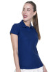 Promostars POLO Damen DAMEN BAUMWOLLE NAVYBLAU Stickerei, Siebdruck-Logo