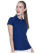 2Damen-Poloshirt aus Baumwolle in Marineblau von Promostars