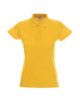 Women`s polo ladies` cotton yellow Promostars