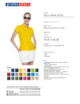 2Damen-Poloshirt aus Baumwolle in Gelb von Promostars