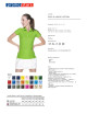 Promostars POLO Damska LADIES' COTTON JASNY ZIELONY haft sitodruk