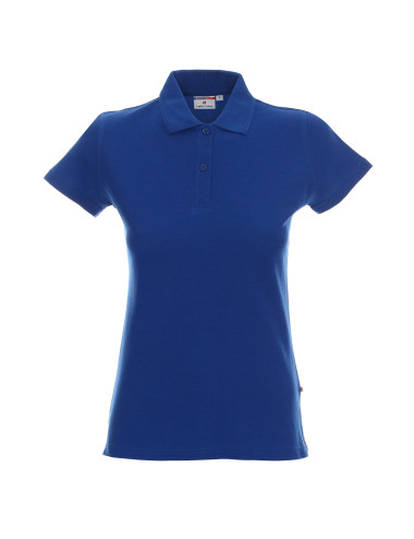 Promostars POLO Women`s LADIES` COTTON CORNFLOWER embroidery silkscreen print