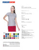 Promostars Women`s POLO LADIES` COTTON LIGHT GRAY MELANGE logo transfer