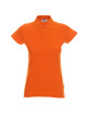 Promostars POLO Women`s LADIES` COTTON ORANGE embroidery silkscreen logo