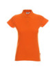 2Damen-Poloshirt aus Baumwolle in Orange von Promostars