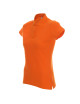 Promostars POLO Women`s LADIES` COTTON ORANGE embroidery silkscreen logo