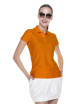 Promostars POLO Damen LADIES` COTTON ORANGE Stickerei-Siebdruck-Logo