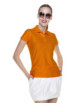 2Damen-Poloshirt aus Baumwolle in Orange von Promostars