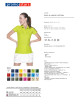 Promostars POLO Damen LADIES` COTTON LIME Stickerei-Siebdruck-Logo