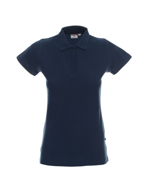 Promostars POLO Women`s LADIES` COTTON DARK BLUE DTG embroidery