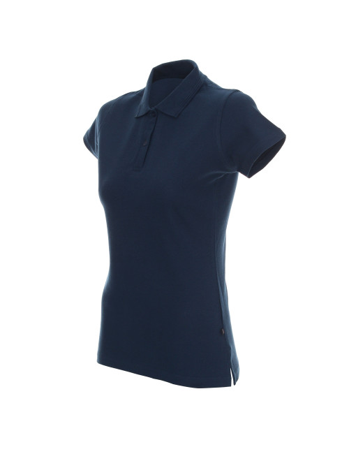 Promostars POLO Women`s LADIES` COTTON DARK BLUE DTG embroidery