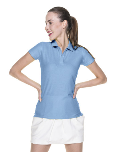 Women`s polo ladies` cotton blue Promostars
