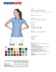 Promostars POLO Damen LADIES` COTTON BLAU gesticktes Siebdrucklogo