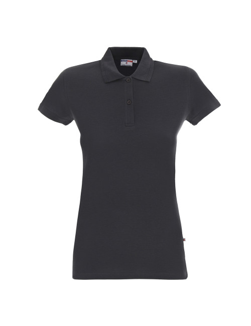Promostars POLO Damen LADIES` COTTON GREY Stickerei, Siebdruck, DTF-Druck