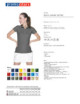 2Damen-Poloshirt aus Baumwolle in Grau von Promostars