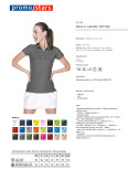 2Women`s polo ladies` cotton gray Promostars