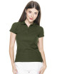 Damen-Poloshirt aus Baumwolle in Khaki von Promostars