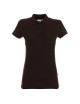 Promostars POLO Women`s LADIES` COTTON DARK BROWN logo embroidery