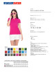 Damen-Poloshirt aus Baumwolle, rosa Promostars