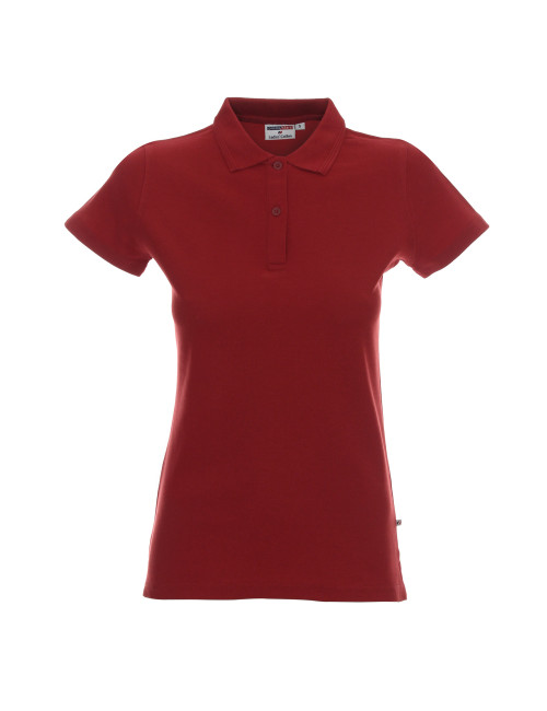 Promostars POLO Women`s LADIES` COTTON BORDEAUX Embroidery silkscreen logo
