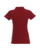 Promostars POLO Damen LADIES` COTTON bordeauxrotes Stickerei-Siebdruck-Logo