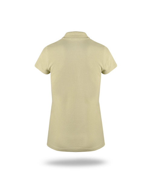 Promostars POLO Women`s LADIES` COTTON BEIGE LATTE embroidery silkscreen logo