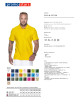 Promostars Men`s POLO COTTON YELLOW print embroidery silkscreen logo