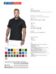 2Herren-Poloshirt aus schwarzer Baumwolle von Promostars