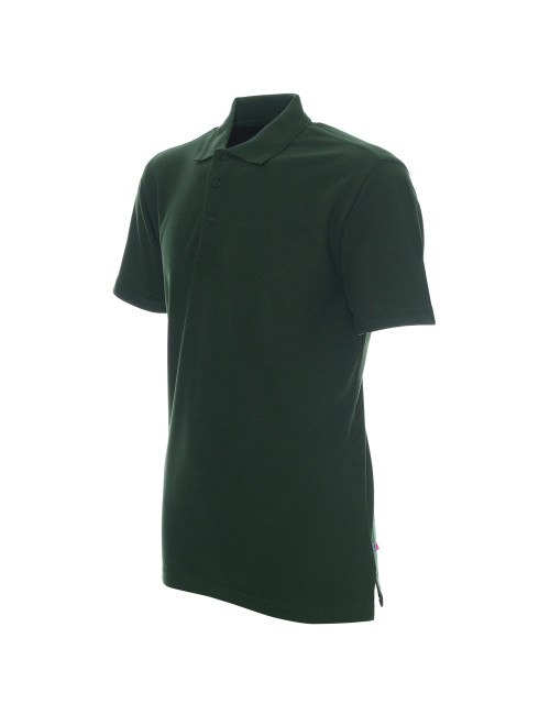 Promostars POLO Herren COTTON BOTTLE GREEN Stickerei Siebdruck