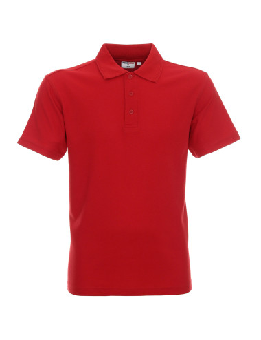 Promostars POLO M COTTON RED Aufdruck, Stickerei, Siebdruck, Logo-Transfer