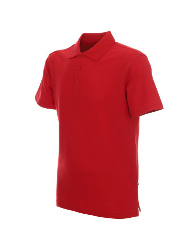 Promostars POLO M COTTON RED print embroidery silkscreen logo transfer