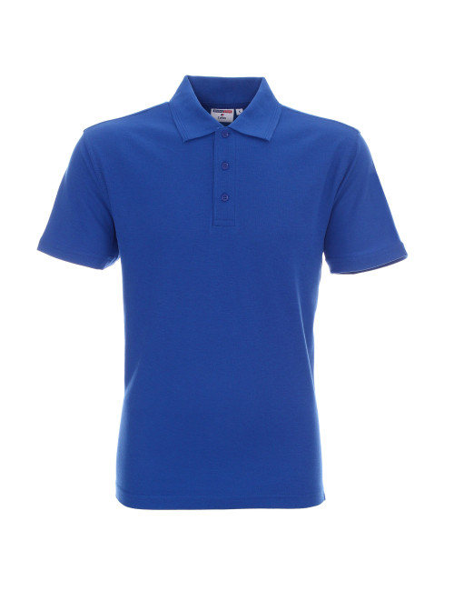 Promostars Men`s POLO COTTON CORNFLOWER print embroidery logo screen printing