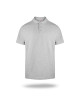 Promostars Men`s POLO COTTON LIGHT GRAY MELANGE embroidery logo print