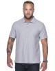 Promostars POLO Herren COTTON LIGHT GREY MELANGE mit gesticktem Logodruck
