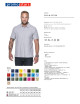 Promostars Men`s POLO COTTON LIGHT GRAY MELANGE embroidery logo print