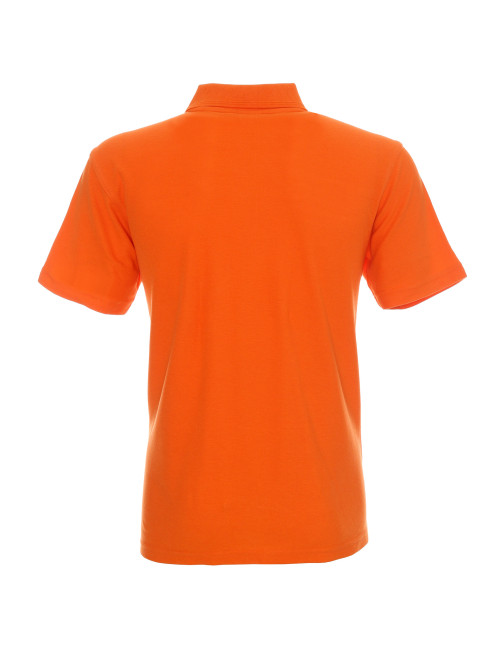 Promostars POLO Herren COTTON ORANGE Stickdruck, Siebdruck-Logo
