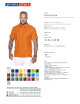 Promostars POLO Herren COTTON ORANGE Stickdruck, Siebdruck-Logo