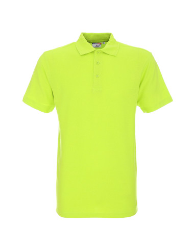Promostars POLO Men`s COTTON LIME print DTF embroidery silkscreen logo